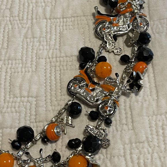 Harley-Davidson inspired Statement Necklace - Picture 3 of 6
